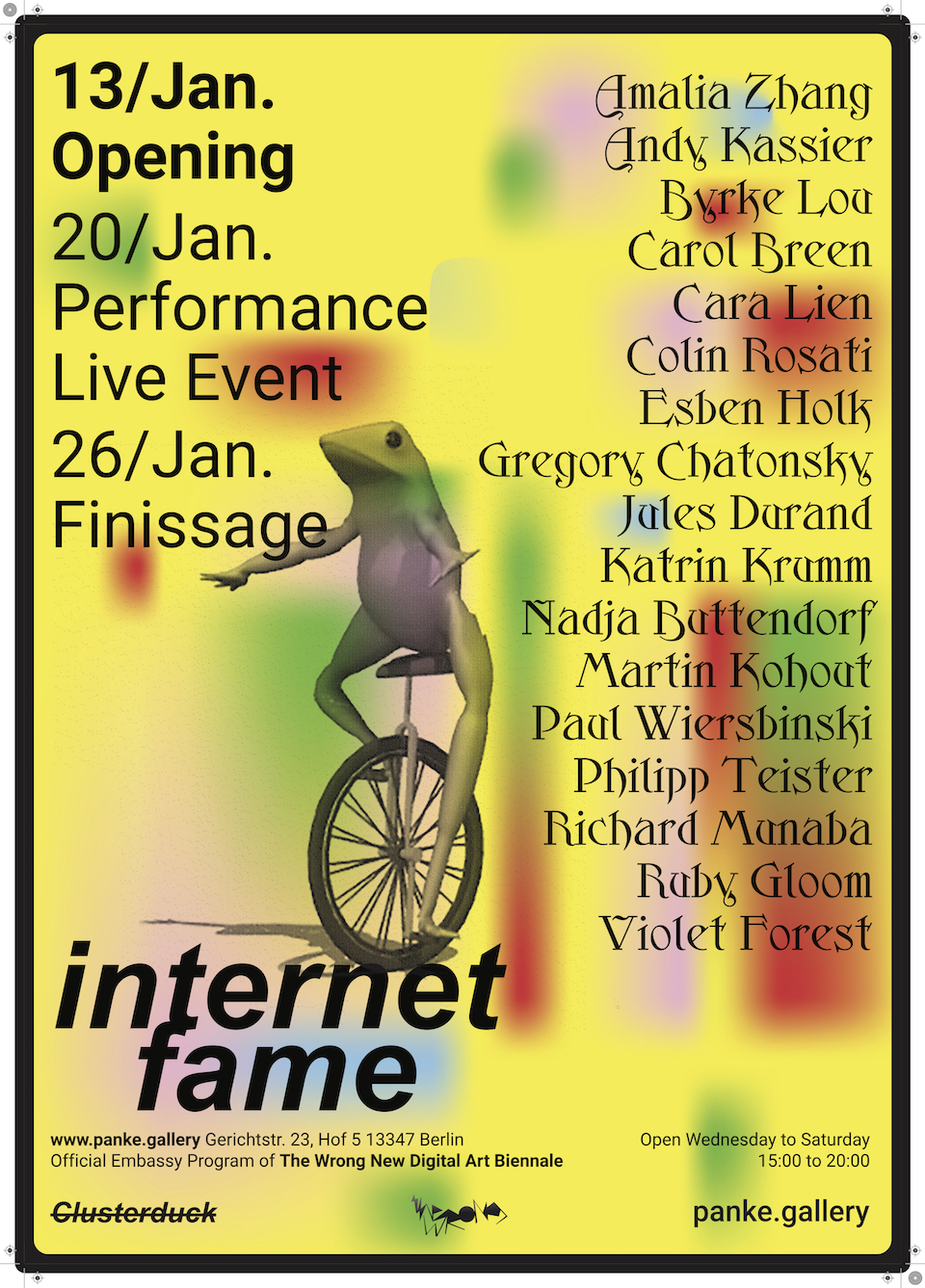 INTERNET FAME | group show @panke.gallery