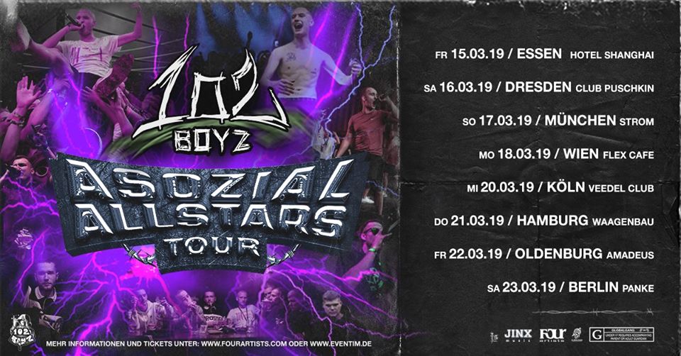 102 Boyz | Berlin – Panke // Zusatzshow! Sold Out!