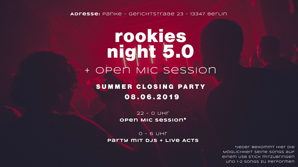 Rookies Night 5.0 + Open Mic Session