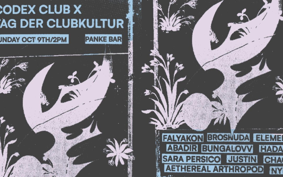 Codex Club x Tag der Clubkultur / Panke Bar