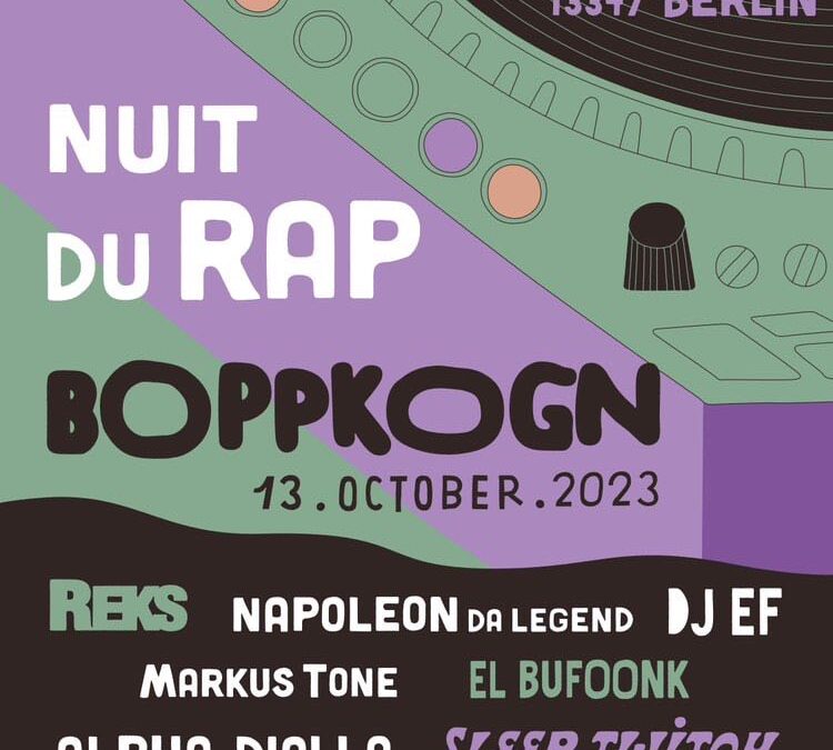 Boppkogn presents: La NUIT du RAP