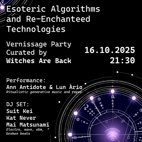 Esoteric Algorithms and Re-Enchanted Technologies: Vernissage Party