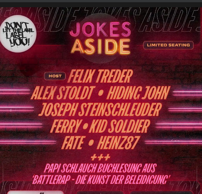 LTLLY Presents: Jokes Aside (Stand Up Comedy)DLTLLY Presents: Jokes Aside (Stand Up Comedy)LTLLY Presents: Jokes Aside (Stand Up Comedy)